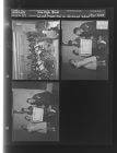 Rose High band feature; Scroll presented to Elmhurst school from Korea (3 Negatives (February 7, 1959) [Sleeve 8, Folder b, Box 17]